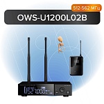 Фото:Октава OWS-U1200L02B Одноканальная радиосистема с поясным передатчиком, петличным микрофоном, без кейса