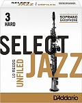 Фото:Rico RRS10SSX3H Select Jazz Unfiled Трости для саксофона сопрано, 10шт